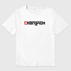 Футболка оверсайз женская Champion, цвет: белый
