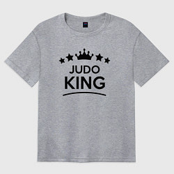 Футболка оверсайз женская Король дзюдо, цвет: меланж