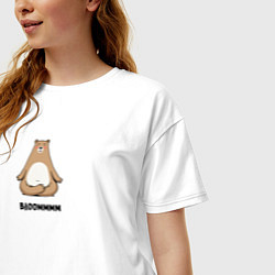 Футболка оверсайз женская Влом, цвет: белый — фото 2