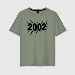 Футболка оверсайз женская Разрыв времени 2002, цвет: авокадо
