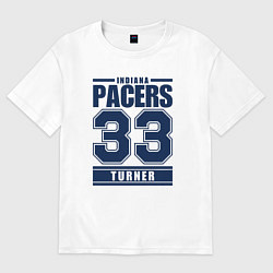 Футболка оверсайз женская Indiana - Myles Turner, цвет: белый