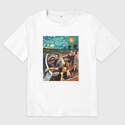 Футболка оверсайз женская Однажды в искусстве, цвет: белый