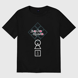 Футболка оверсайз женская Start squid game, цвет: черный