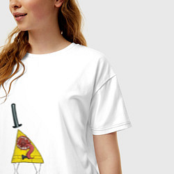 Футболка оверсайз женская Билл Шифр, цвет: белый — фото 2