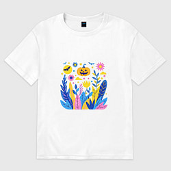 Футболка оверсайз женская Светильник Джек, цвет: белый