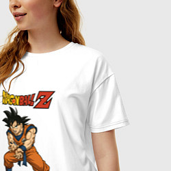 Футболка оверсайз женская Жемчуг дракона Z, цвет: белый — фото 2
