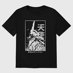 Футболка оверсайз женская Evangelion - berserk, цвет: черный