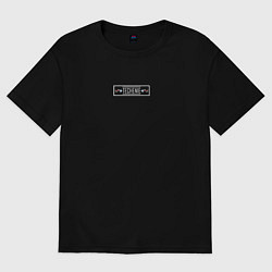 Футболка оверсайз женская Techenie, цвет: черный