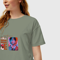 Футболка оверсайз женская Джин Worldwide Handsome, цвет: авокадо — фото 2