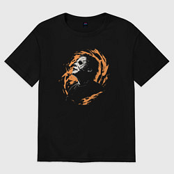 Футболка оверсайз женская Джейсон, цвет: черный