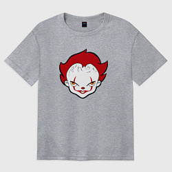 Футболка оверсайз женская Малыш Пеннивайз, цвет: меланж