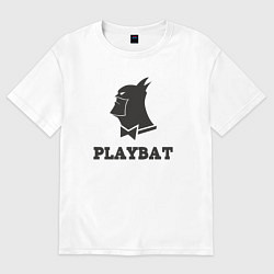 Футболка оверсайз женская Playbat, цвет: белый