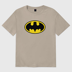 Футболка оверсайз женская Heisenberg Batman, цвет: миндальный