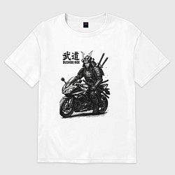 Футболка оверсайз женская Bushido ride, цвет: белый