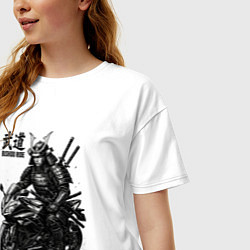 Футболка оверсайз женская Bushido ride, цвет: белый — фото 2