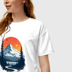 Футболка оверсайз женская Kamchatka, цвет: белый — фото 2