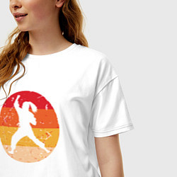 Футболка оверсайз женская Judo girl, цвет: белый — фото 2