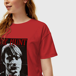 Футболка оверсайз женская Мадс Миккельсен, цвет: красный — фото 2