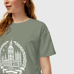 Футболка оверсайз женская Вестминстерская легенда, цвет: авокадо — фото 2