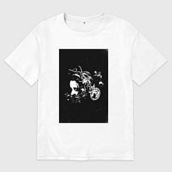 Футболка оверсайз женская Фильм Пила, цвет: белый