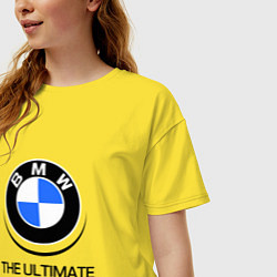 Футболка оверсайз женская BMW Driving Machine, цвет: желтый — фото 2