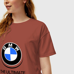 Футболка оверсайз женская BMW Driving Machine, цвет: кирпичный — фото 2