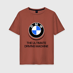 Женская футболка оверсайз BMW Driving Machine