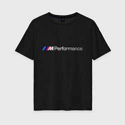 Футболка оверсайз женская BMW Performance, цвет: черный