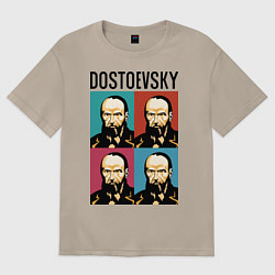Футболка оверсайз женская Dostoevsky, цвет: миндальный
