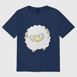 Футболка оверсайз женская Овечка 2015, цвет: тёмно-синий