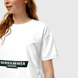 Футболка оверсайз женская Warhammer 40 000, цвет: белый — фото 2