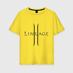 Футболка оверсайз женская Lineage logo, цвет: желтый