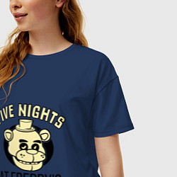 Футболка оверсайз женская Five Nights At Freddy's, цвет: тёмно-синий — фото 2