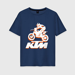 Женская футболка оверсайз KTM белый