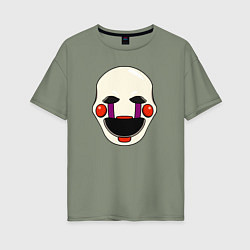 Футболка оверсайз женская Puppet FNAF Марионетка, цвет: авокадо