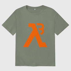 Футболка оверсайз женская Half-Life 3: Orange, цвет: авокадо