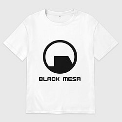 Футболка оверсайз женская Black Mesa: Logo, цвет: белый