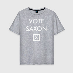 Женская футболка оверсайз Vote Saxon