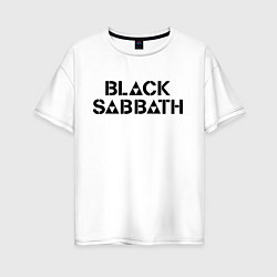 Футболка оверсайз женская Black Sabbath, цвет: белый