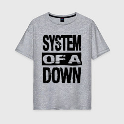 Женская футболка оверсайз System Of A Down