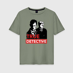 Футболка оверсайз женская True Detective, цвет: авокадо