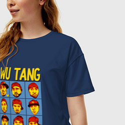 Футболка оверсайз женская Wu-Tang Clan Faces, цвет: тёмно-синий — фото 2