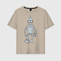 Футболка оверсайз женская Iron Bender, цвет: миндальный