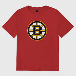 Футболка оверсайз женская Boston Bruins, цвет: красный
