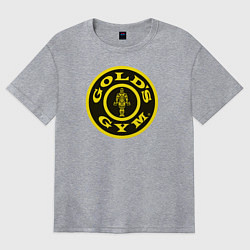 Футболка оверсайз женская Gold's Gym, цвет: меланж
