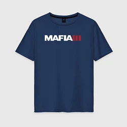 Футболка оверсайз женская Mafia III, цвет: тёмно-синий