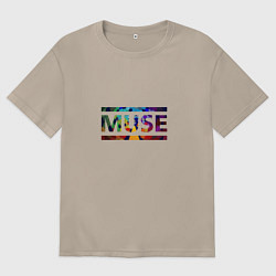 Футболка оверсайз женская Muse Colour, цвет: миндальный