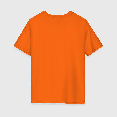 Женская футболка оверсайз НИЧОСИ!!! / Оранжевый – фото 2