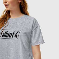 Футболка оверсайз женская Fallout 4, цвет: меланж — фото 2