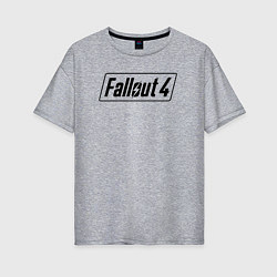 Футболка оверсайз женская Fallout 4, цвет: меланж